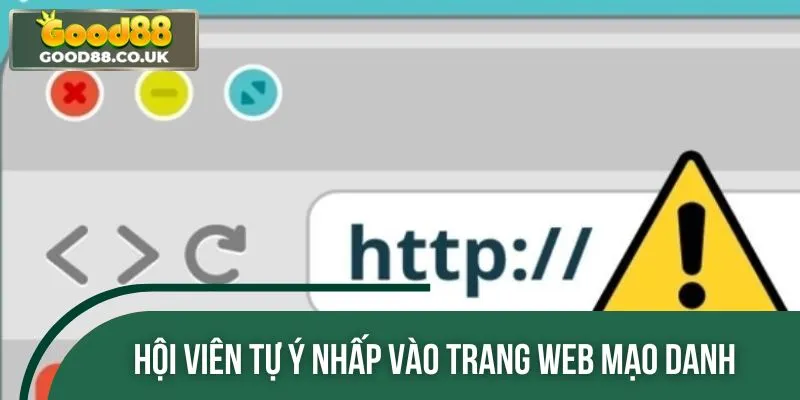 Rủi ro vào trang giả mạo - Cổng game được miễn trừ trách nhiệm